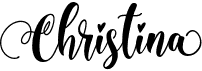 preview image of the Christina font