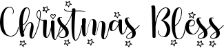 preview image of the Christmas Bless font