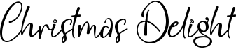 preview image of the Christmas Delight font