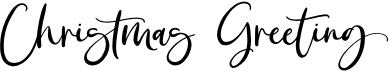 preview image of the Christmas Greeting font