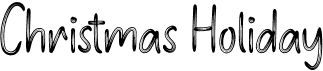 preview image of the Christmas Holiday font