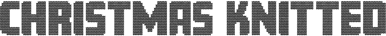 preview image of the Christmas Knitted font