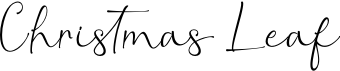 preview image of the Christmas Leaf font