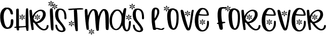 preview image of the Christmas Love Forever font