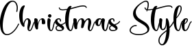 preview image of the Christmas Style font