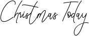 preview image of the Christmas Today font