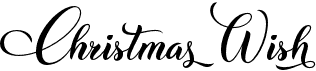 preview image of the Christmas Wish Calligraphy font