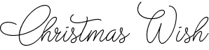preview image of the Christmas Wish Monoline font