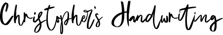 preview image of the Christopher's Handwriting font