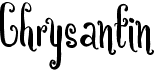 preview image of the Chrysantin font