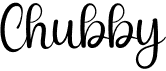 preview image of the Chubby font