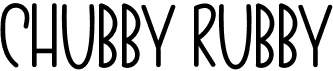 preview image of the Chubby Rubby font