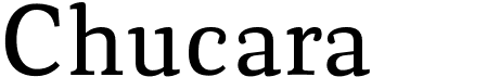 preview image of the Chucara font