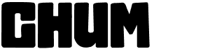 preview image of the Chum font