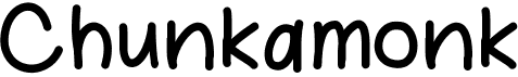 preview image of the Chunkamonk font