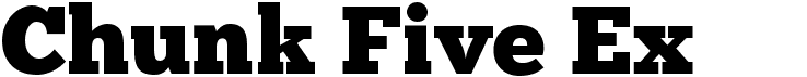 preview image of the ChunkFive Ex font