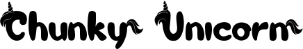 preview image of the Chunky Unicorn font