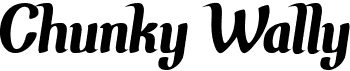 preview image of the Chunky Wally font