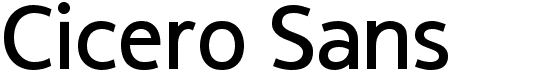 preview image of the Cicero Sans Negrita font