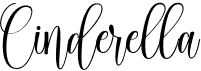 preview image of the Cinderella Script font