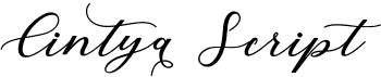 preview image of the Cintya Script font