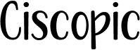 preview image of the Ciscopic font