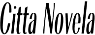 preview image of the Citta Novela font