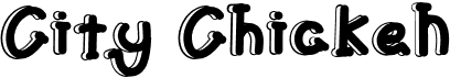 preview image of the City Chicken font