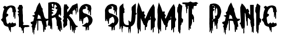 preview image of the Clarks Summit Panic font