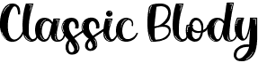 preview image of the Classic Blody font