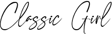preview image of the Classic Girl font