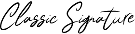 preview image of the Classic Signature font
