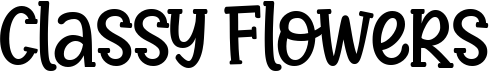 preview image of the Classy Flowers font