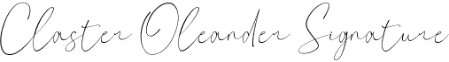 preview image of the Claster Oleander Signature font