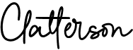 preview image of the Clatterson font