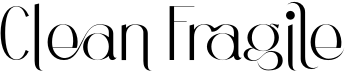 preview image of the Clean Fragile font