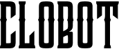 preview image of the Clobot font