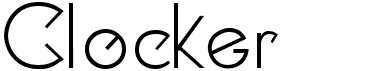 preview image of the Clocker font