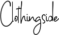 preview image of the Clothingside font