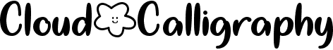 preview image of the Cloud Calligraphy font