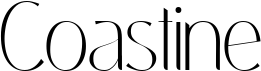 preview image of the Coastine font