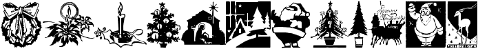 preview image of the Cobb Shinn Christmas Cuts font