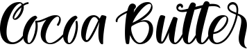 preview image of the Cocoa Butter font