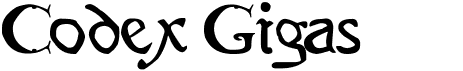 preview image of the Codex Gigas font