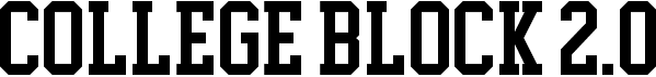 preview image of the College Block 2.0 font