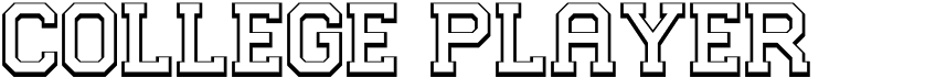 preview image of the College Player font