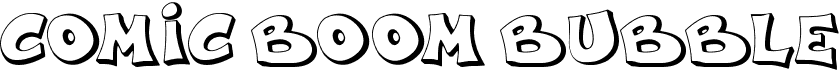 preview image of the Comic Boom Bubble font