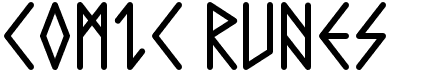 preview image of the Comic Runes font