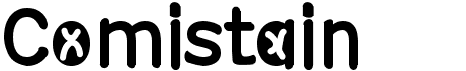 preview image of the Comistain font