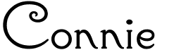 preview image of the Connie font